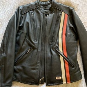Genuine leather Harley Davidson biker jacket